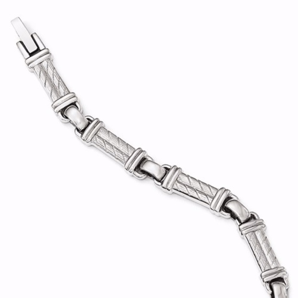 Stainless Steel Polished And Brushed Bracelet